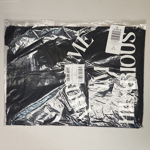 ❤️NWT VINTAGE TORRID TEE "I'M HILARIOUS" SOFT COTTON CREW NECK GRAPHIC TOP PLUS - Picture 6 of 11